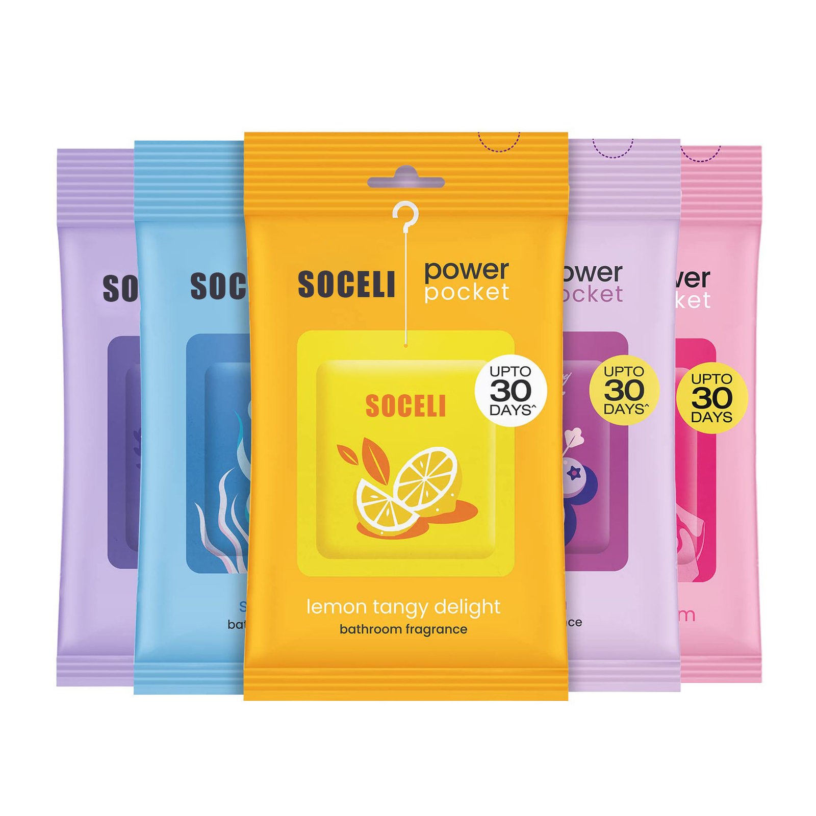 Soceli Power Pocket Hanging Air Freshener Gel Aroma